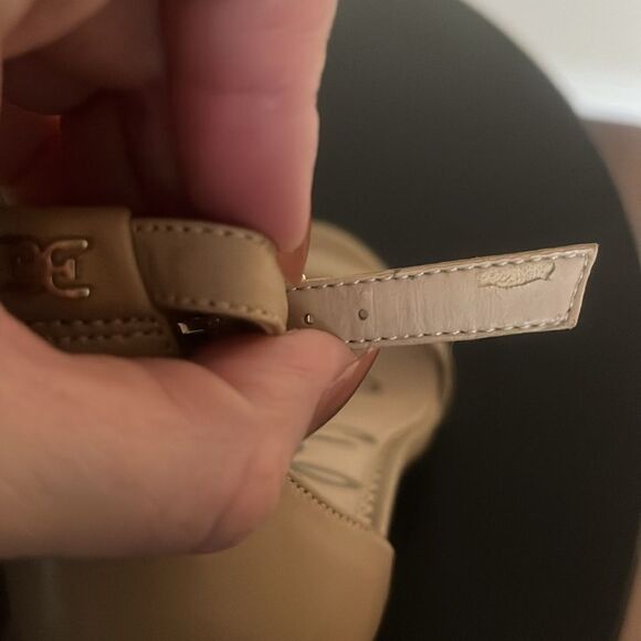 Sam Edleman Odilia Nude Tan Leather Scalloped Heels Size 9 - Picture 7 of 13